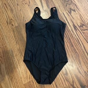 Black one piece swimsuit